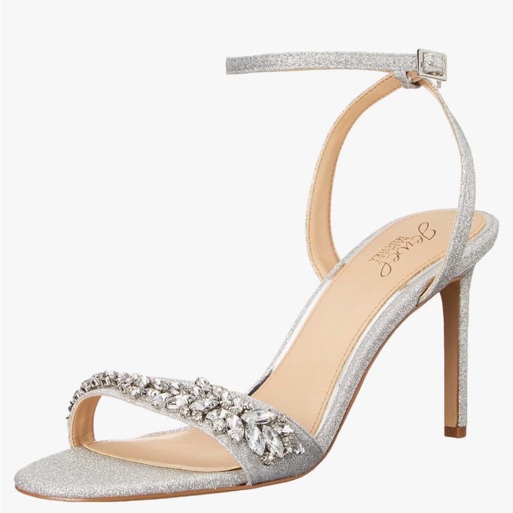 Jewel Badgley Mischka Dallyce Ankle Strap Stiletto. Never worn. Size 7